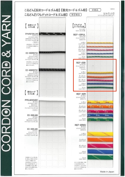 REF25B Refre Dot Elastic Band Round Elastic Band 1.5mm Cordon