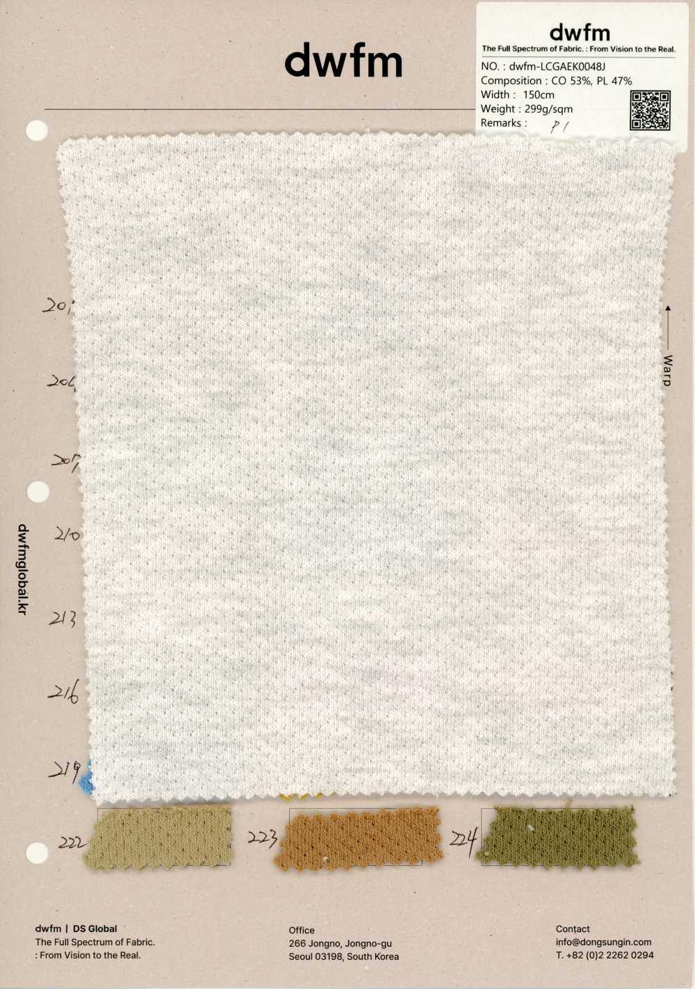 DWFM-LCGAEK0048J Cotton Polyester Sweatshirt[Textile / Fabric]