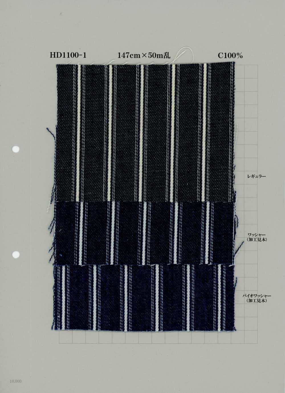 HD1100-1 Cotton Denim 9 Oz[Textile / Fabric] Yoshiwa Textiles