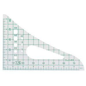 25016 Grid Triangle Scale 1/5[Handicraft Supplies] Clover