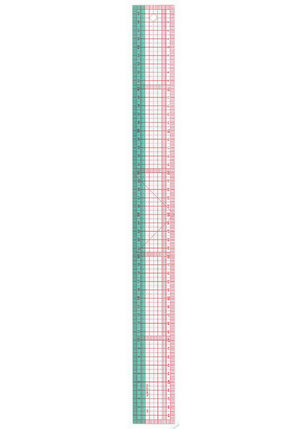 25052 Grid Ruler 50cm[Handicraft Supplies] Clover