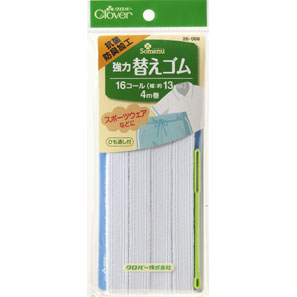 26068 Strong Replacement Elastic Band With Antibacterial And Deodorizing Properties <16 Call>[Handicraft Supplies] Clover
