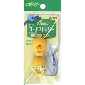 26109 Color Cord Stopper <yellow>[Handicraft Supplies] Clover