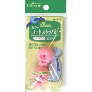 26110 Color Cord Stopper <pink>[Handicraft Supplies] Clover