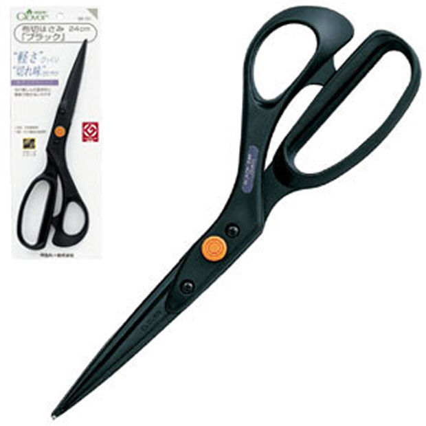 36191 Cloth Cutting Scissors "black" 24cm[Handicraft Supplies] Clover