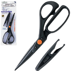 36192 Cloth Cutting Scissors "black" Portable[Handicraft Supplies] Clover