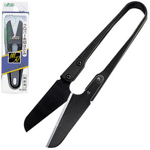 36399 Thread Scissors "black" (Round Tip) (10.5cm)[Handicraft Supplies] Clover