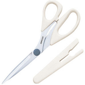 36654 Stainless Steel Scissors "Capo" 210 (21 Cm) White[Handicraft Supplies] Clover