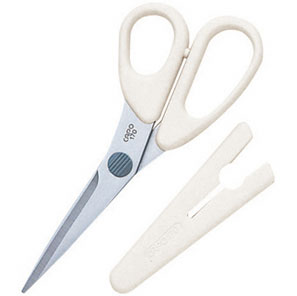36662 Stainless Steel Scissors "Capo" 170 (17 Cm) White[Handicraft Supplies] Clover
