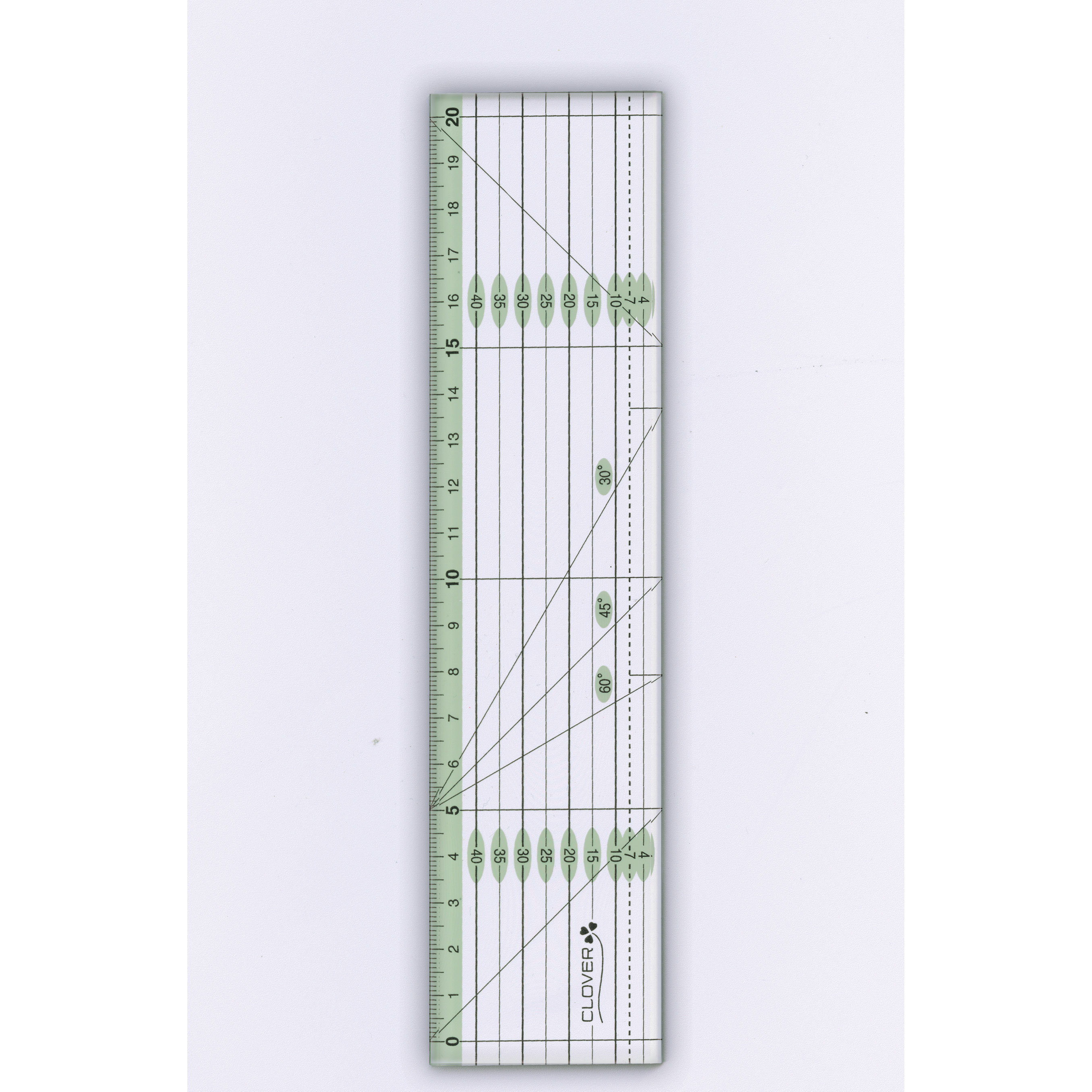 57925 Patchwork Ruler <color Line 20cm>[Handicraft Supplies] Clover