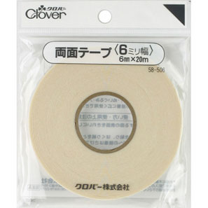 58506 Double-sided Tape 6mm (20m Roll)[Handicraft Supplies] Clover