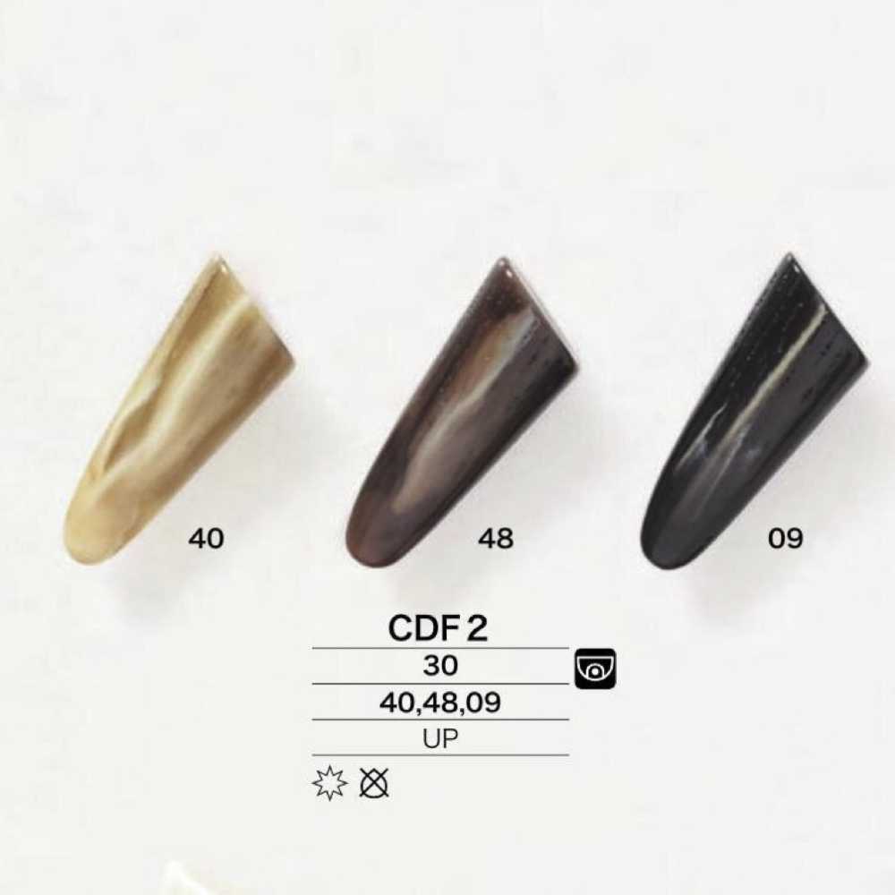 CDF2 Polyester Resin Duffel Buttons IRIS