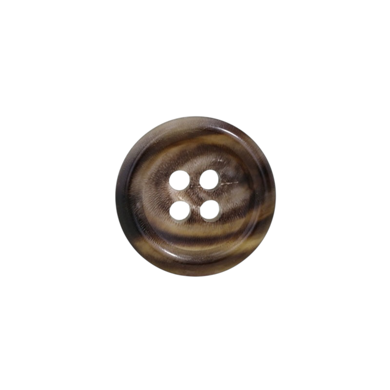 HB230 Real Buffalo Horn Horn, 4-hole Button IRIS