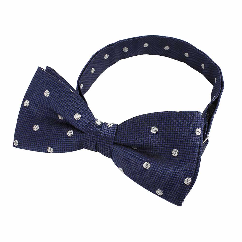 BF-602 Dot Pattern Bow Tie Blue Silk Made In Japan[Formal Accessories] Yamamoto(EXCY)