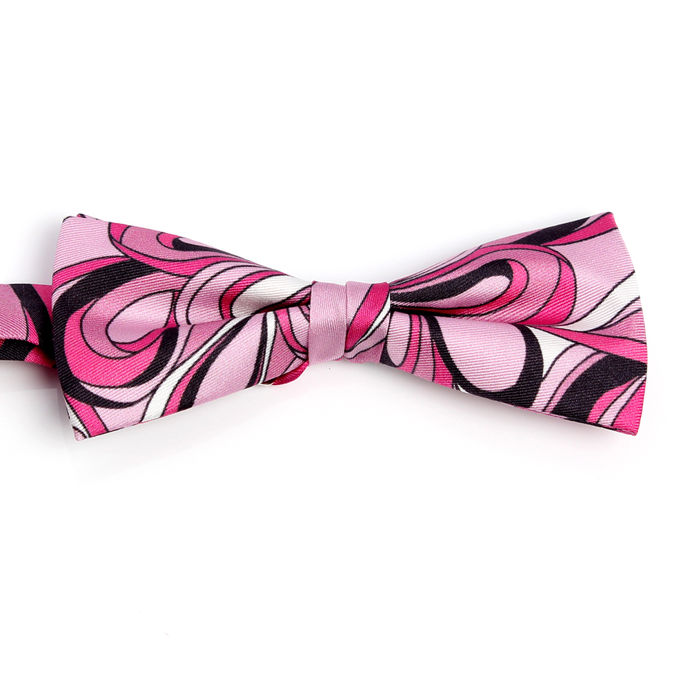 BF-GEO-PI Silk Print Butterfly Tie Geometry Pink[Formal Accessories] Yamamoto(EXCY)