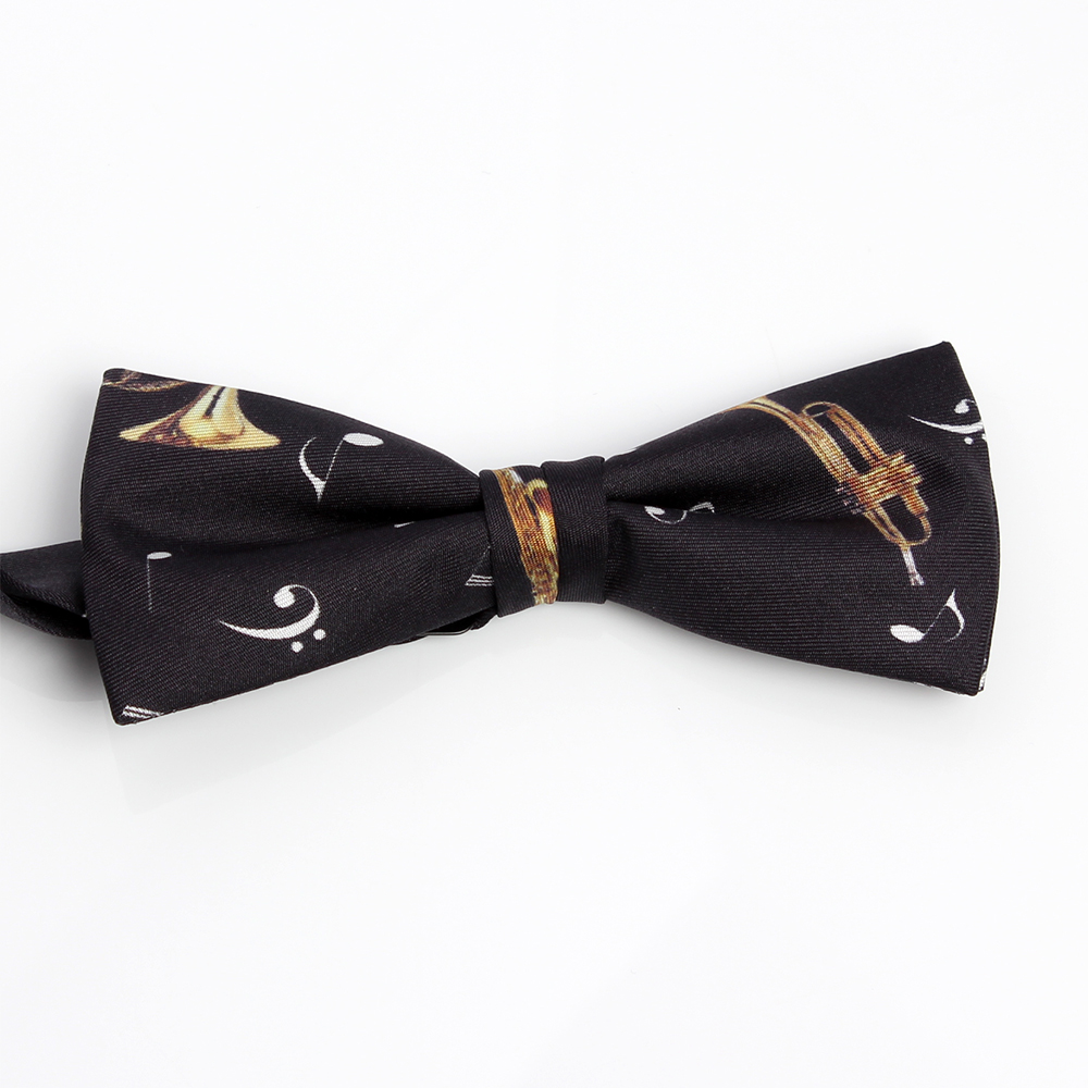 BF-JAZZ-BK Silk Print Butterfly Tie Jazz Black[Formal Accessories] Yamamoto(EXCY)