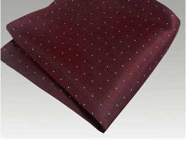 CF-922 Domestic Silk Pocket Square Pinstripes Wine Red[Formal Accessories] Yamamoto(EXCY)