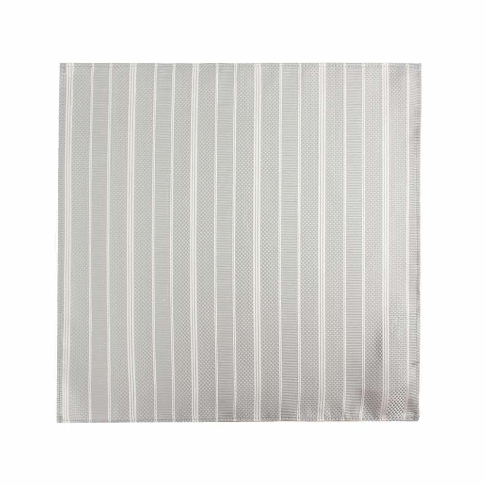 CF-943 Domestic Silk Pocket Square Stripe Gray[Formal Accessories] Yamamoto(EXCY)