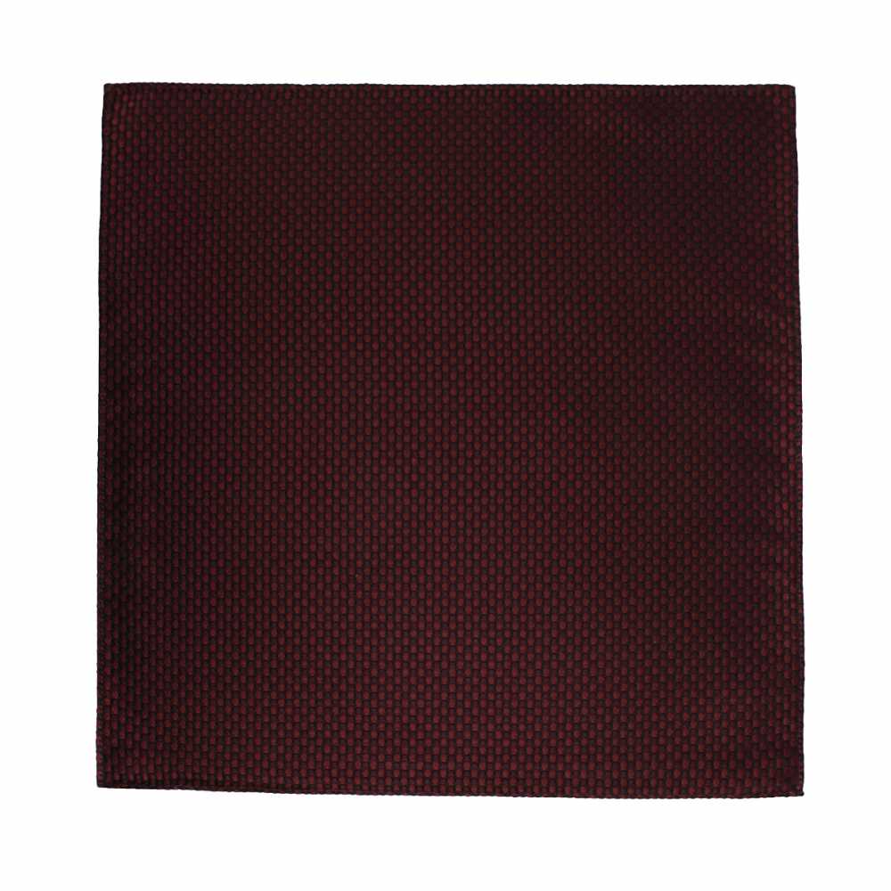 CF-987 Domestic Silk Pocket Square Moss Stitch Pattern Wine Red[Formal Accessories] Yamamoto(EXCY)