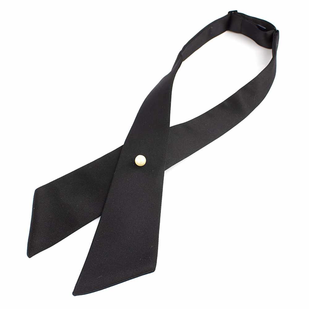 CT-106 Cross Tie Shawl Label Silk Black[Formal Accessories] Yamamoto(EXCY)