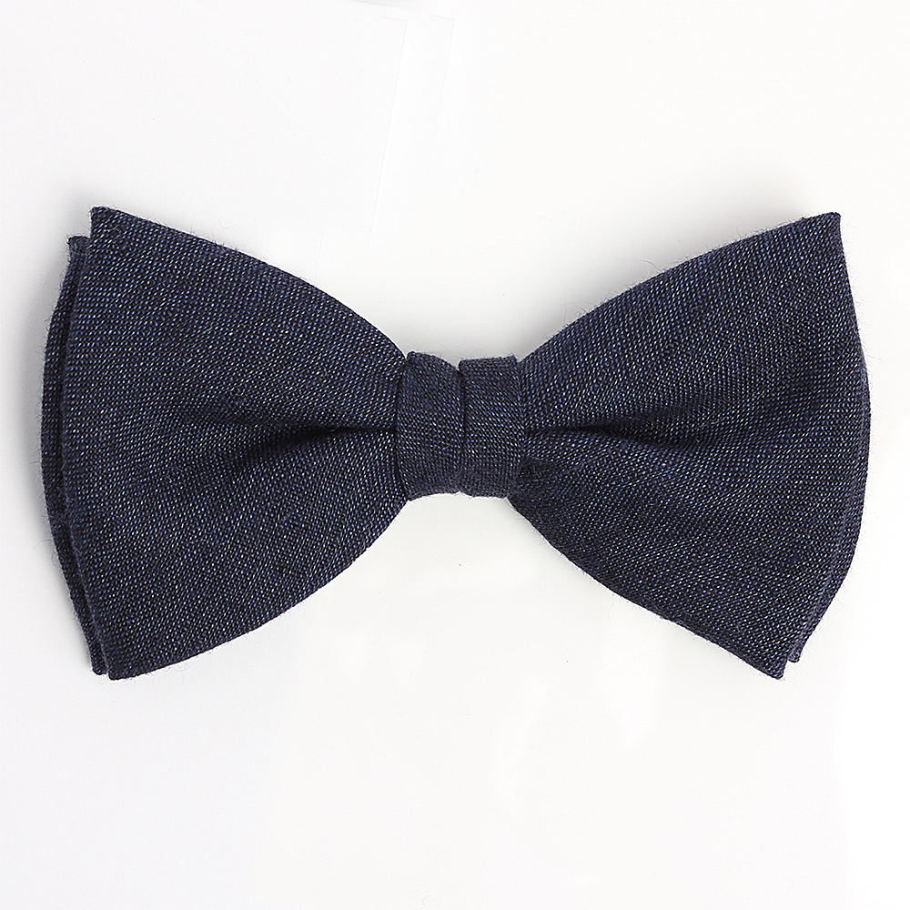 HBF-01 HARISSONS Linen Butterfly Tie Navy Blue[Formal Accessories] Yamamoto(EXCY)