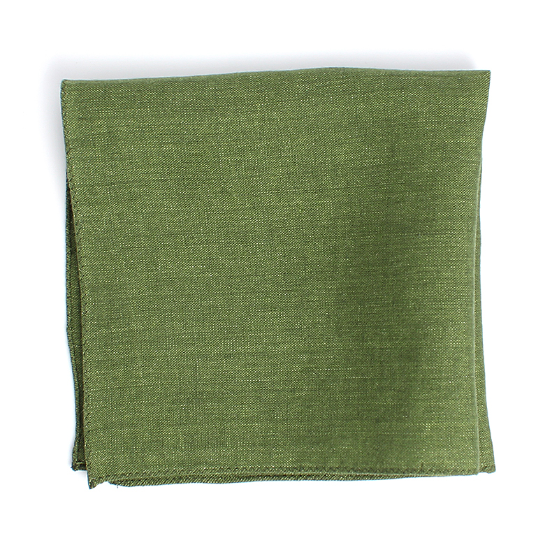 HCF-03 HARISSONS Linen Pocket Square Green[Formal Accessories] Yamamoto(EXCY)