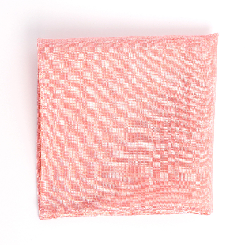 HCF-05 HARISSONS Linen Pocket Square Pink[Formal Accessories] Yamamoto(EXCY)