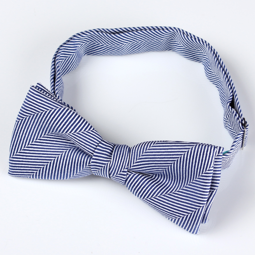 RBF-8007-06 Casual Butterfly Tie Herringbone Pattern Navy Blue[Formal Accessories] Yamamoto(EXCY)