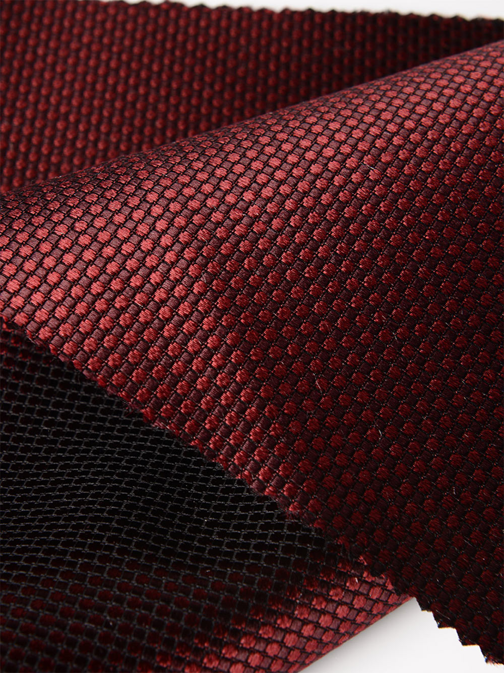 S-987 Yamanashi Fujiyoshida Moss Stitch Pattern Formal Textile Wine Red Yamamoto(EXCY)