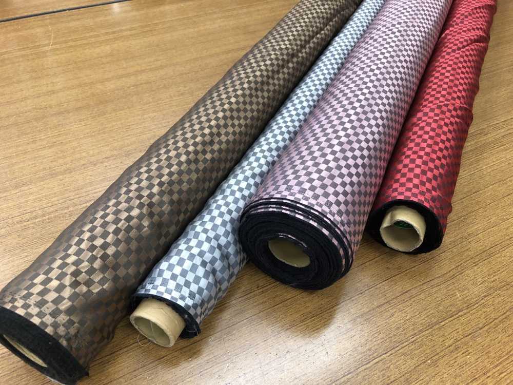 T4000D Polyester Jacquard Lining Checkered Pattern [outlet]