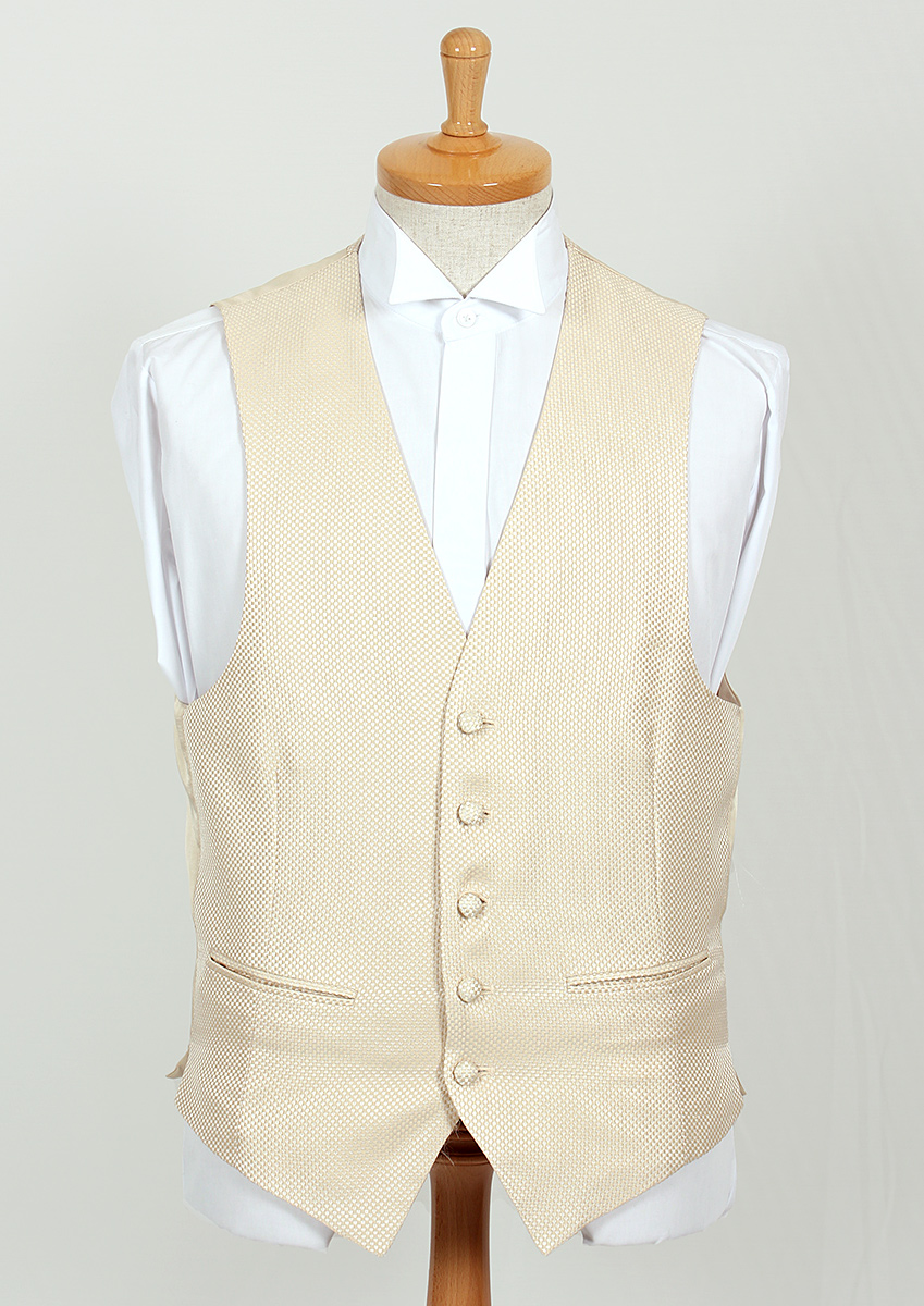 V-26 Formal Vest Made In Japan Micro Check Cream[Formal Accessories] Yamamoto(EXCY)