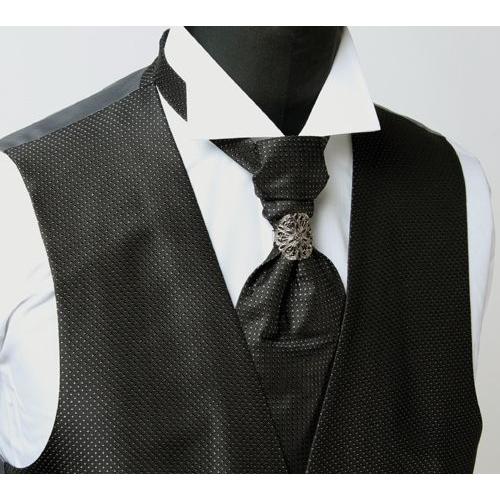 V-998B Formal Vest Made In Japan, Black, Silver, Petite[Formal Accessories] Yamamoto(EXCY)