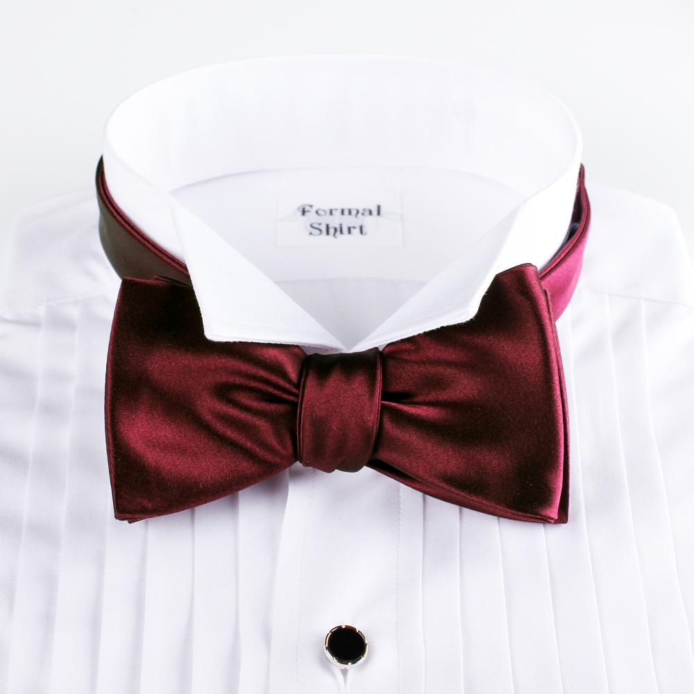 VANNERS VMT-02 VANNERS Textile Used Hand-knot Bow Tie Wine Satin[Formal Accessories] Yamamoto(EXCY)