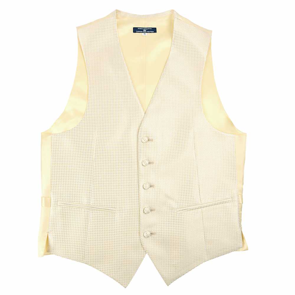VANNERS-V-011 VANNERS Formal Vest Houndstooth Champagne Gold[Formal Accessories] Yamamoto(EXCY)