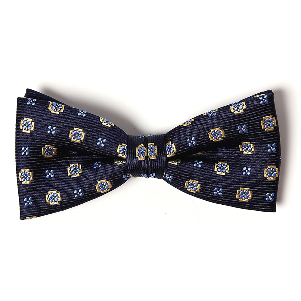 VBF-34 VANNERS Textile Used Bow Tie Small Pattern Navy Blue[Formal Accessories] Yamamoto(EXCY)