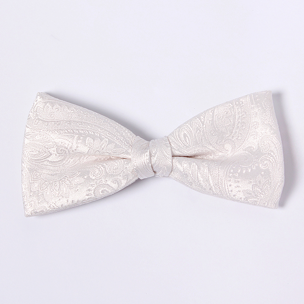 VBF-39 VANNERS Textile Used Bow Tie Paisley Pattern White[Formal Accessories] Yamamoto(EXCY)