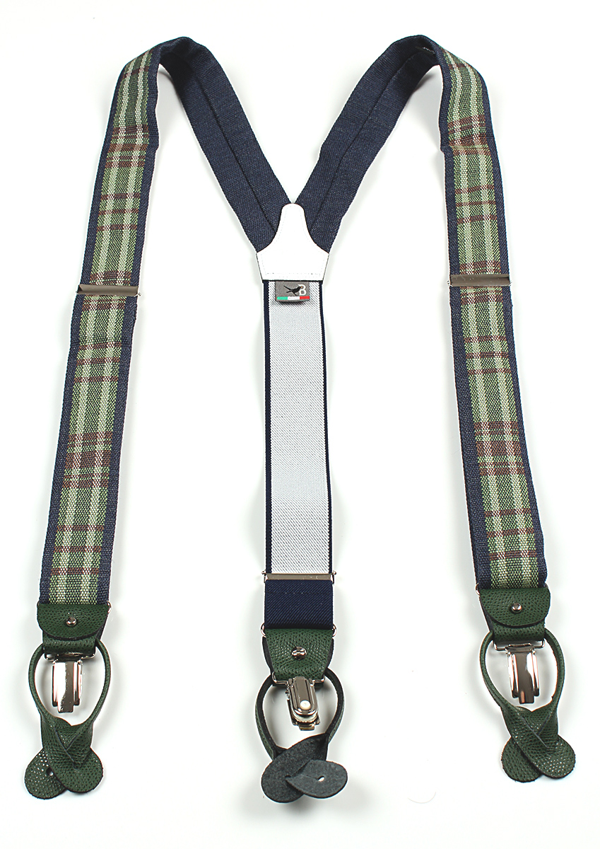 VAR-S037 BRETELLE &amp; BRACES Tartan Plaid Suspenders[Formal Accessories] Bretelle &amp; Braces