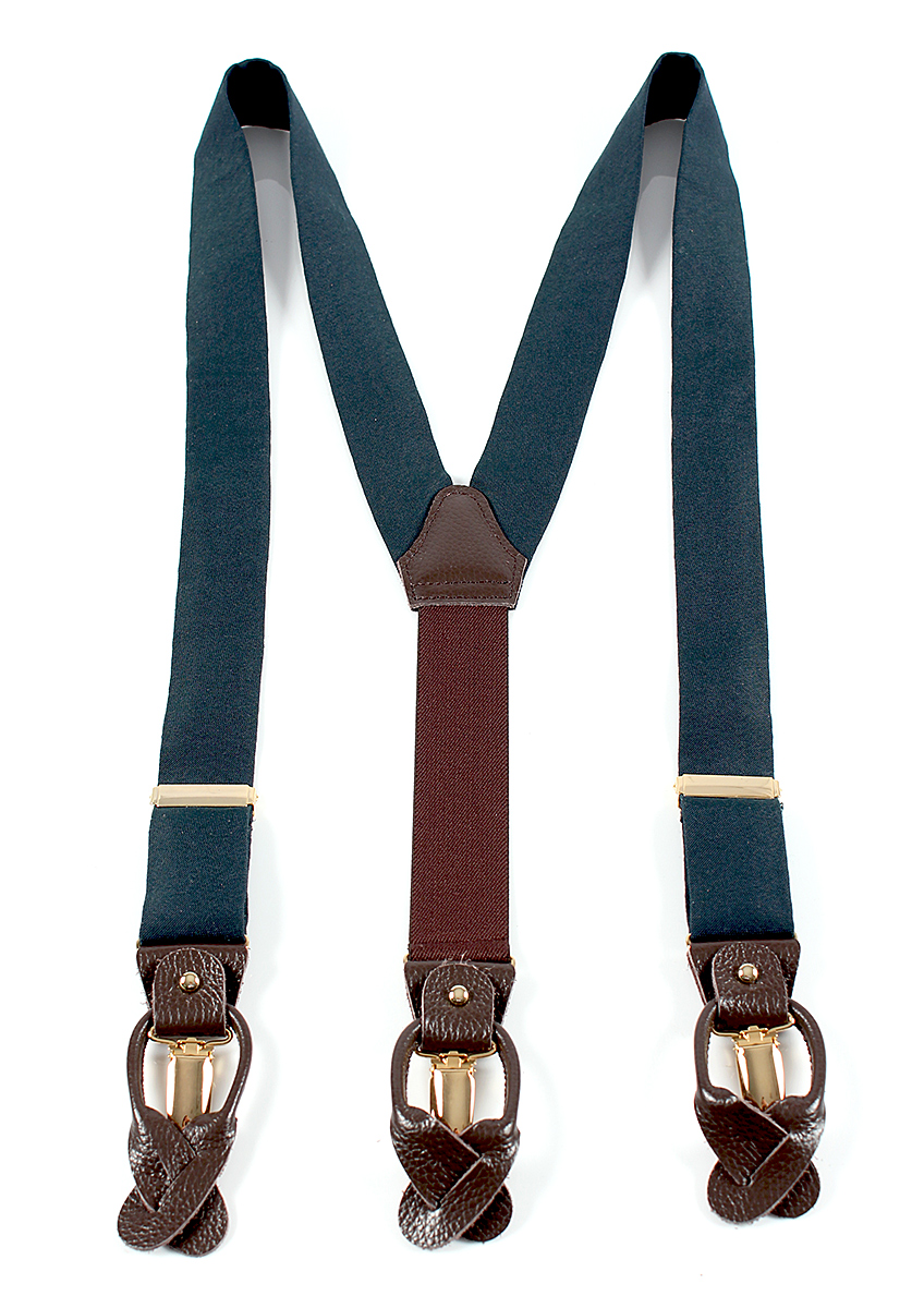 PSR-7 Green Suspenders Using Pentagono Textile[Formal Accessories] Yamamoto(EXCY)