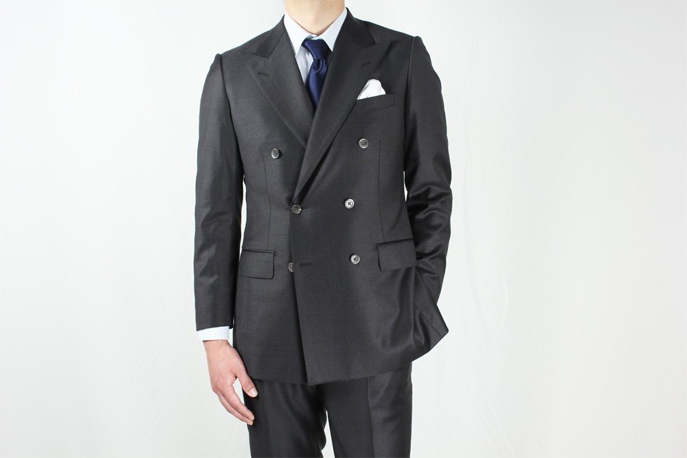 GXPWS1 Dark Gray No Pattern Double Suit Using DORMEUIL Textile[Apparel Products] Yamamoto(EXCY)