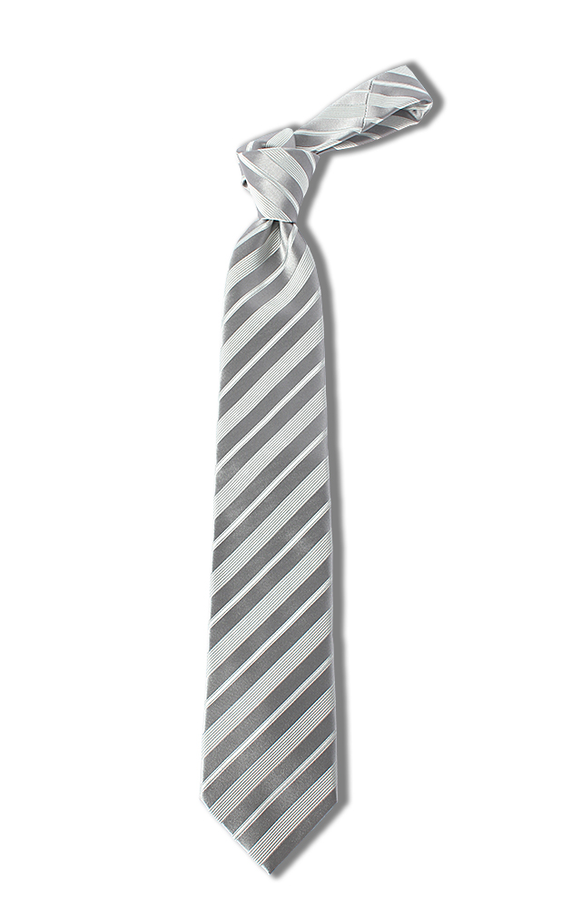 HVN-52 VANNERS Silk Handmade Tie Stripe Silver[Formal Accessories] Yamamoto(EXCY)
