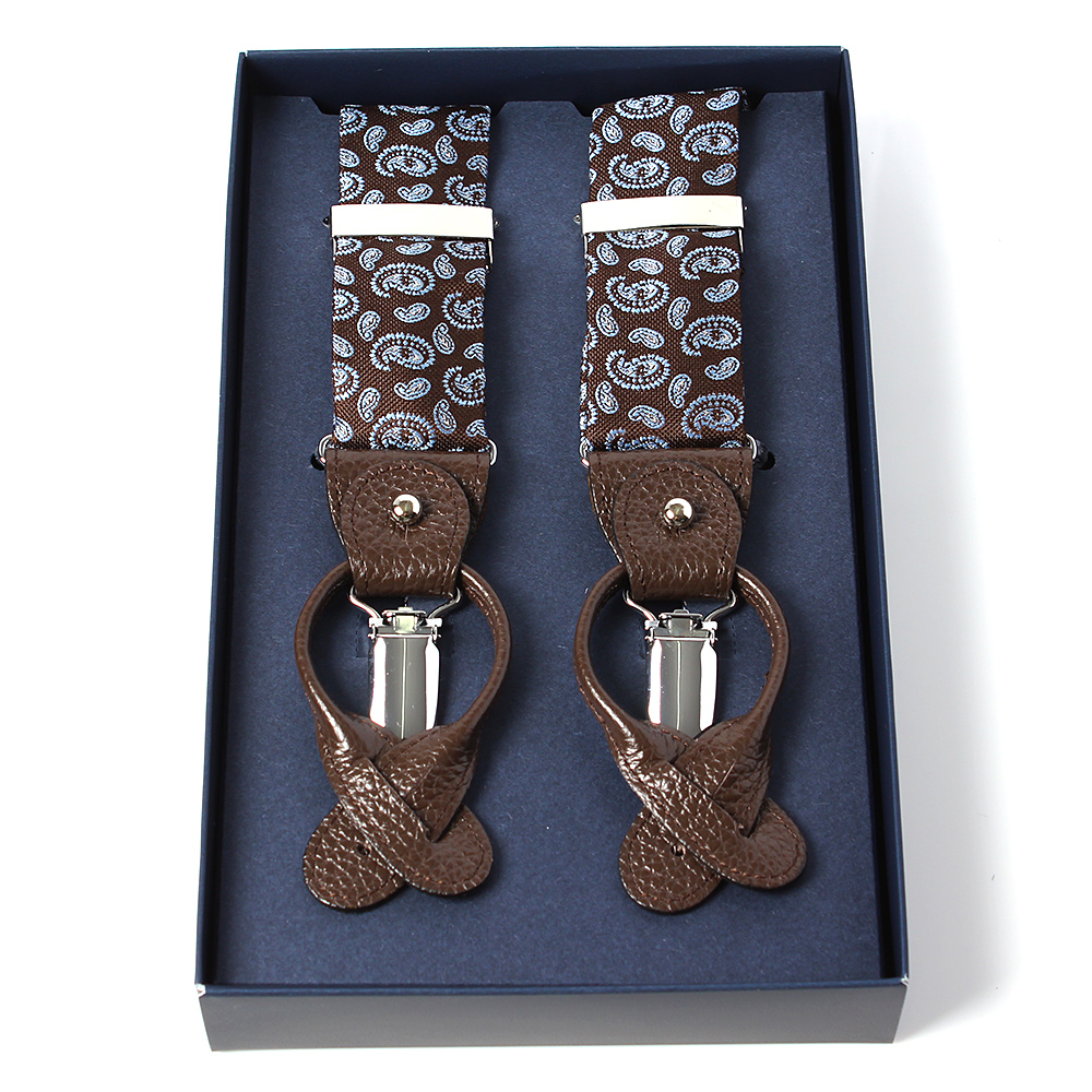 VSR-57 VANNERS Silk Suspenders Paisley Brown[Formal Accessories] Yamamoto(EXCY)