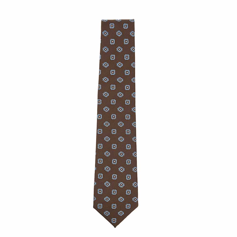 HVN-59 VANNERS Silk Wool Handmade Tie Komon Brown[Formal Accessories] Yamamoto(EXCY)