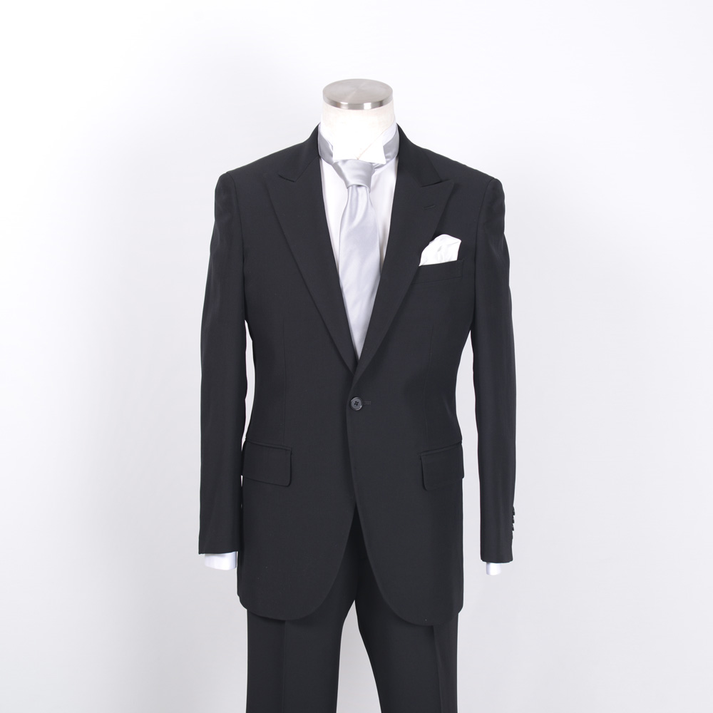 EFW-BKS Italy CHRRUTI Textile Used Formal Dress Black Suit[Apparel Products] Yamamoto(EXCY)