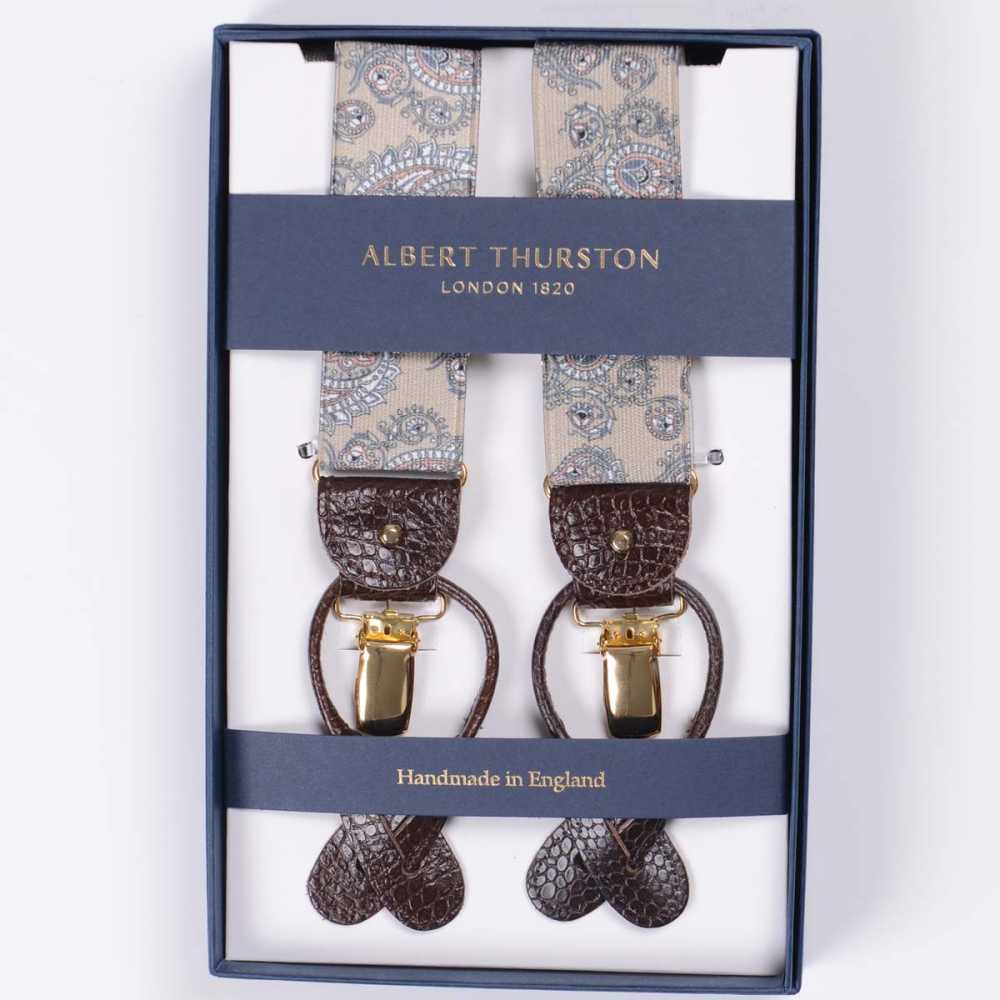 AT-2571 ALBERT THURSTON Suspenders Elastic 35mm[Formal Accessories] ALBERT THURSTON