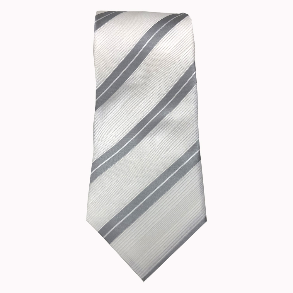 NE-404 Nishijin Woven White Stripe Necktie[Formal Accessories] Yamamoto(EXCY)