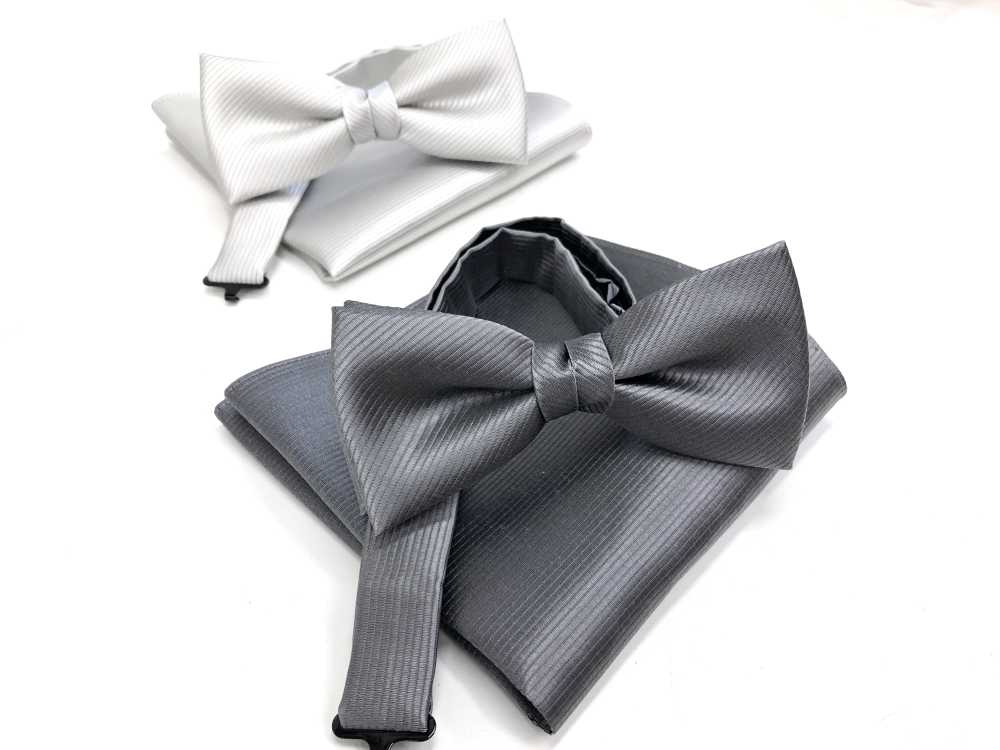 BFC-190 Bow Tie Pocket Pocket Square Set Made In Japan Silk Textile[Formal Accessories] Yamamoto(EXCY)