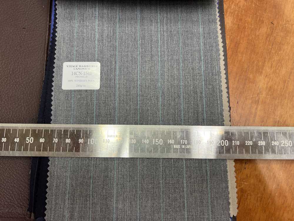 14CN-1541 CANONICO PRUNELLE GREY STRIPE[Textile] CANONICO