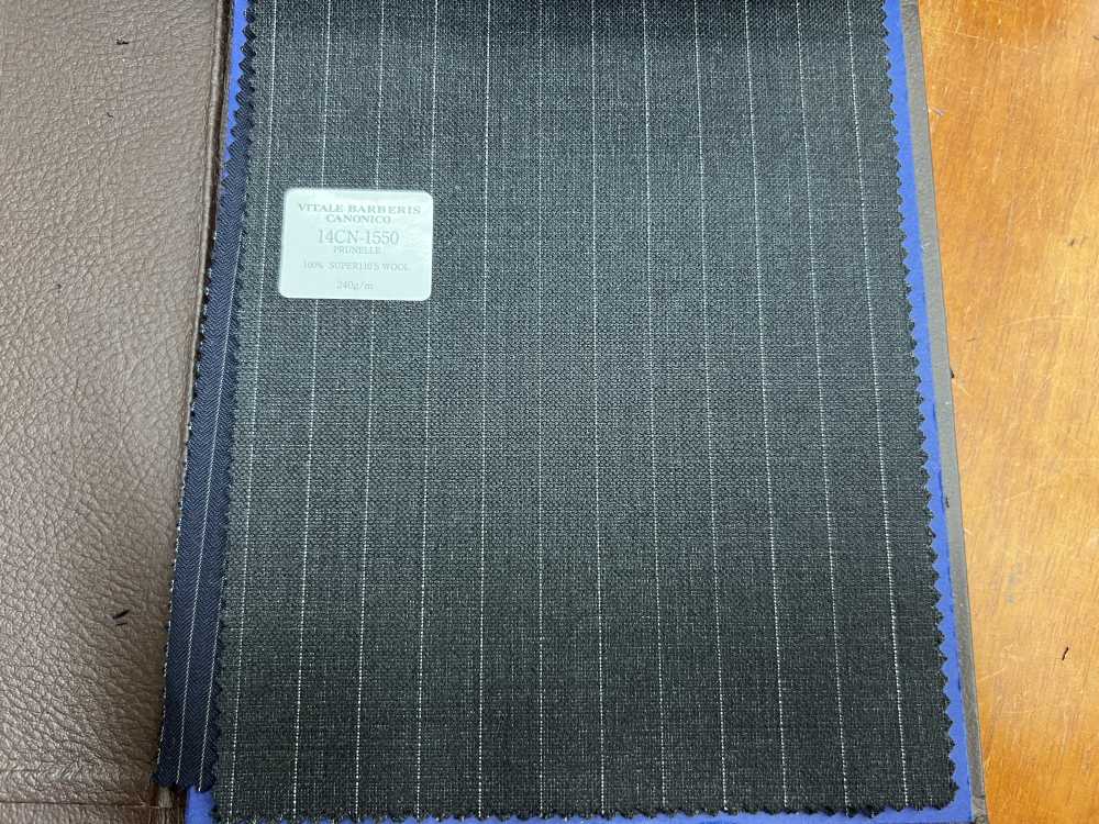 14CN-1550 CANONICO PRUNELLE DARK GREY STRIPE[Textile] CANONICO