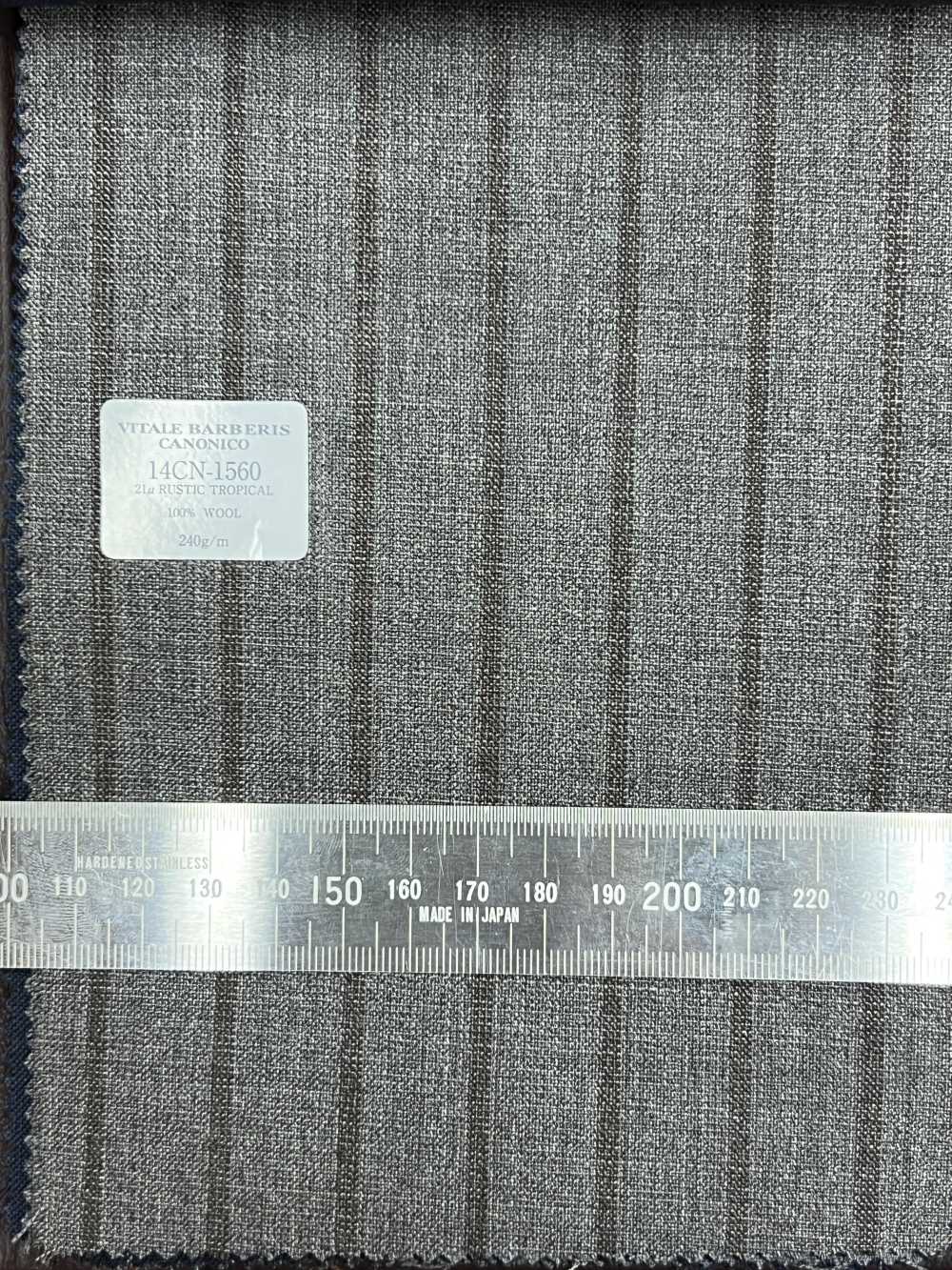 14CN1560 CANONICO 21μ RUSTIC TROPICAL Stripe Gray Brown[Textile] CANONICO