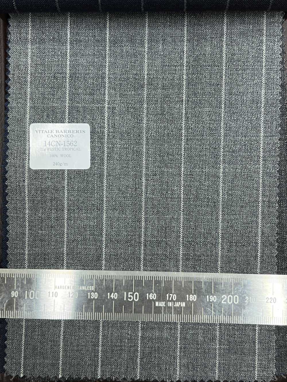 14CN1562 CANONICO 21μ RUSTIC TROPICAL Stripe Gray[Textile] CANONICO